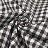 Gingham Check 8 mm Brown