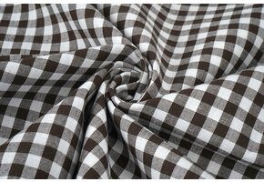 Gingham Check 8 mm Brown