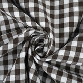 Gingham Check 8 mm Brown
