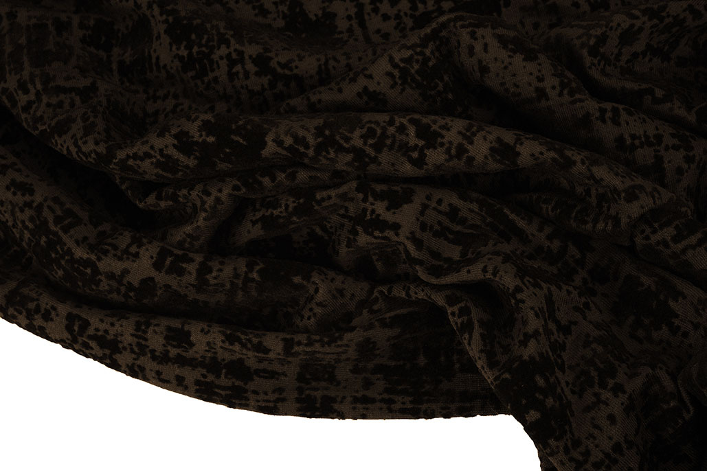 Tricot flock Gemêleerd Bruin