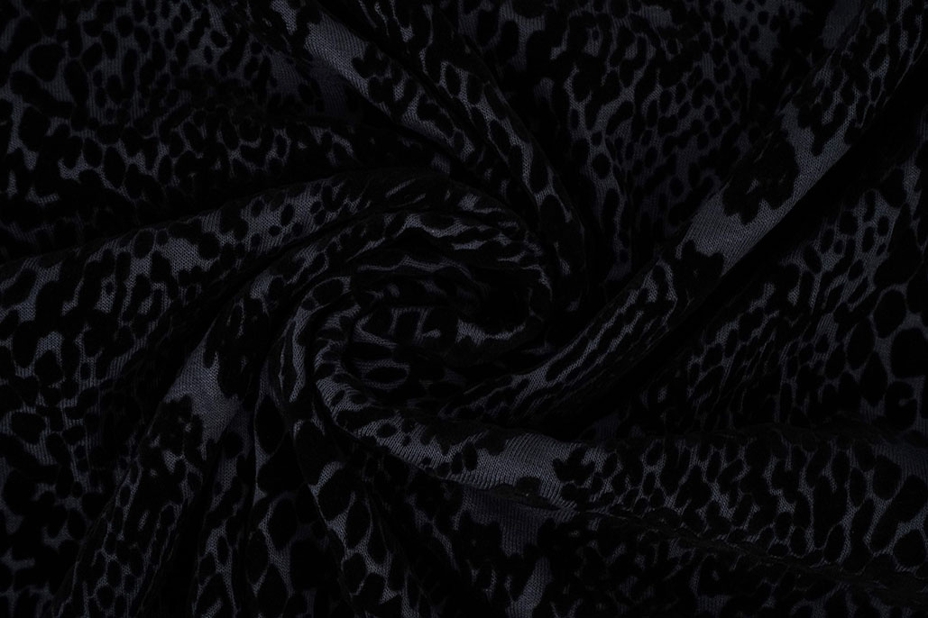 Jersey Flock Schlangenmotiv Jeans