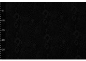 Tricot flock Snakeprint Black