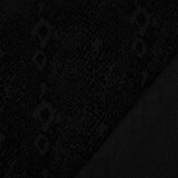 Jersey Flock Schlangenmotiv Schwarz