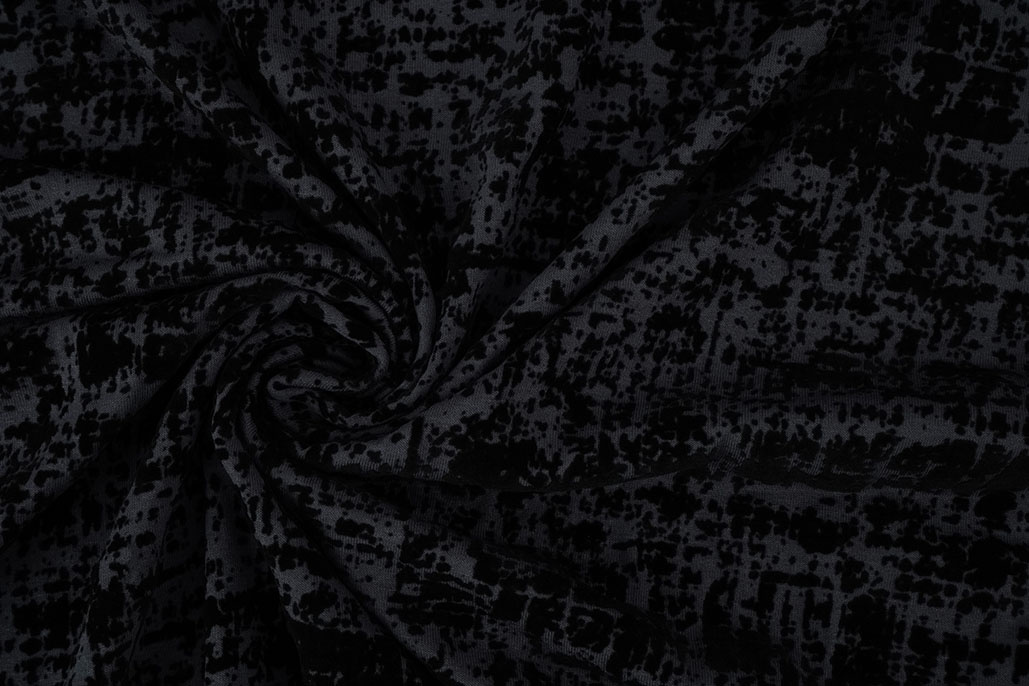 Jersey Flock Meliert Jeans