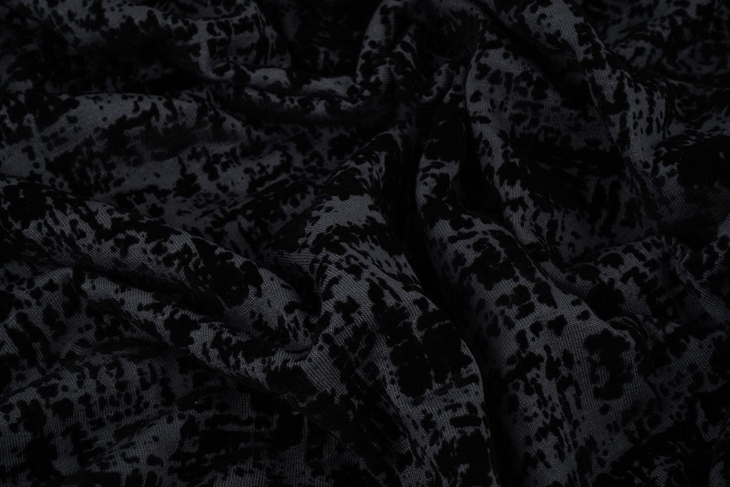 Jersey Flock Meliert Jeans