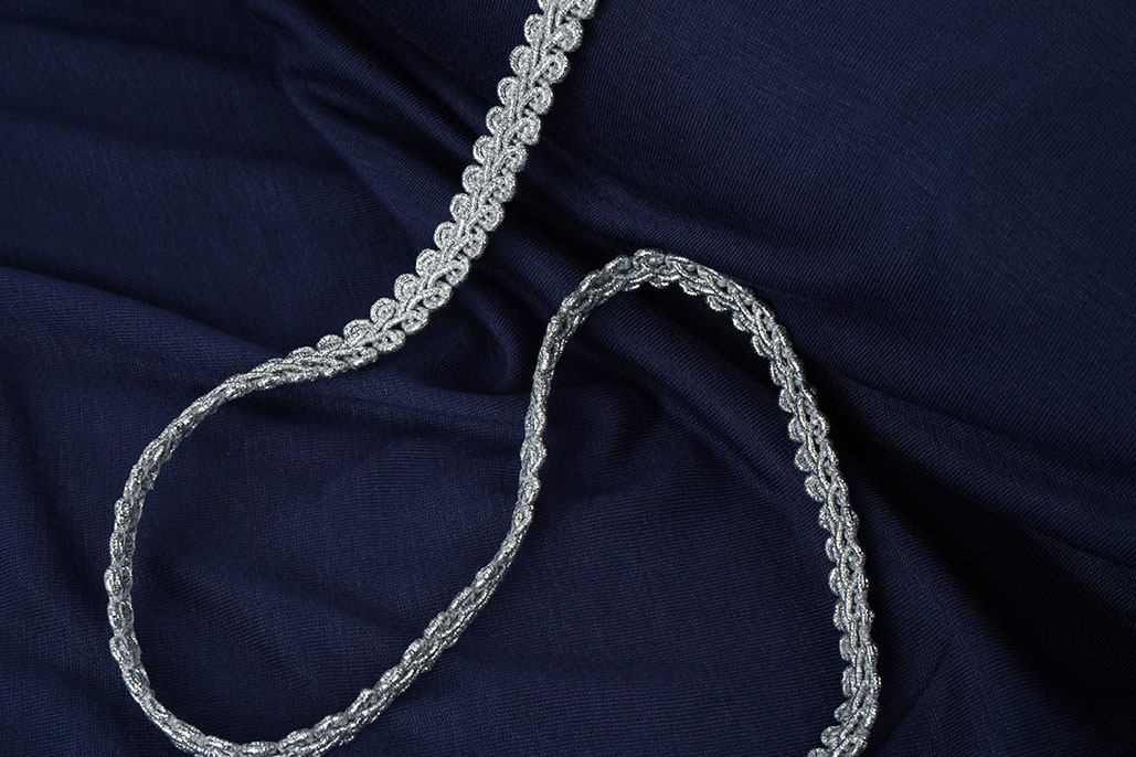 Galon Band 12mm Silber