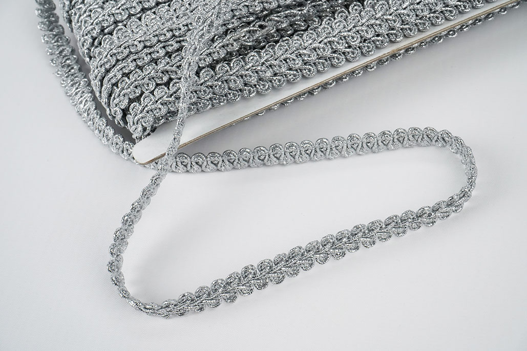 Galon Band 12mm Silber