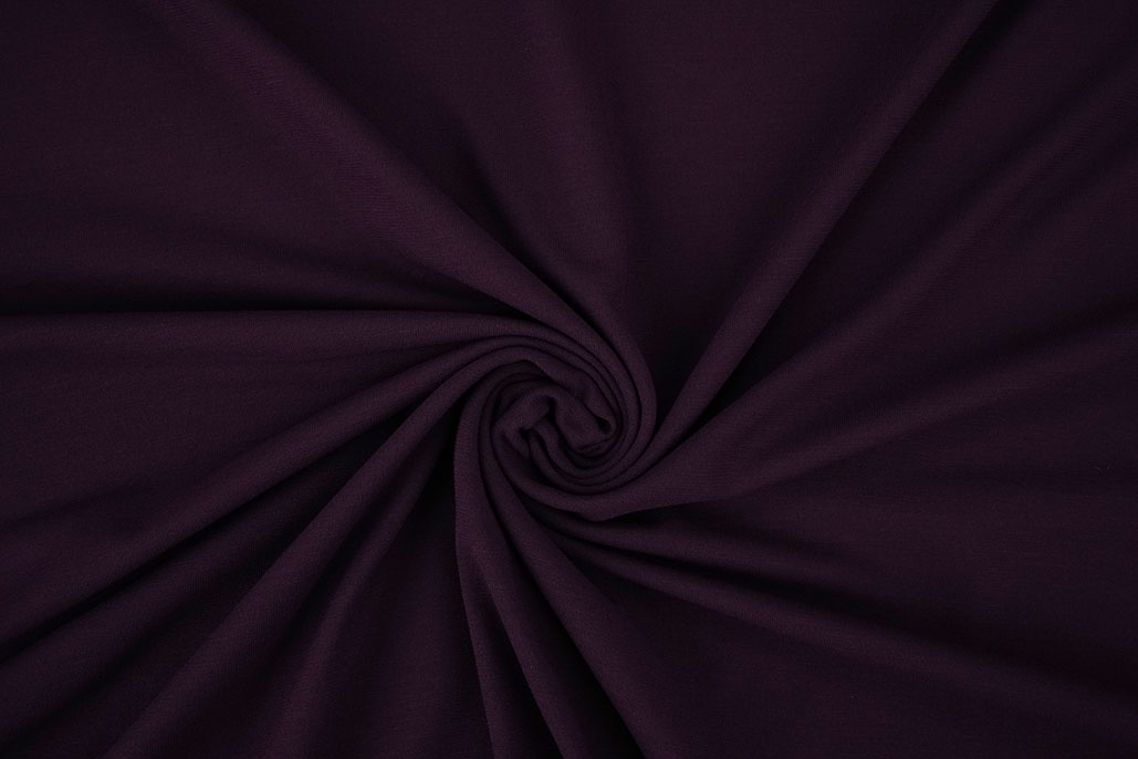 Viscose Jersey Aubergine Paars