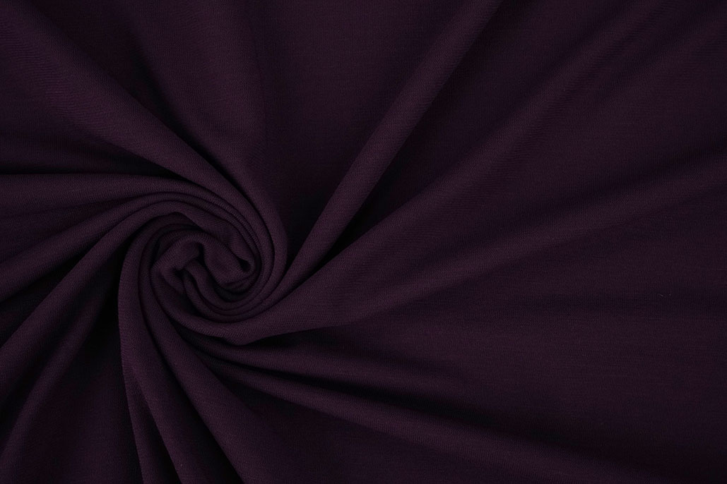 Viscose Jersey Aubergine Paars