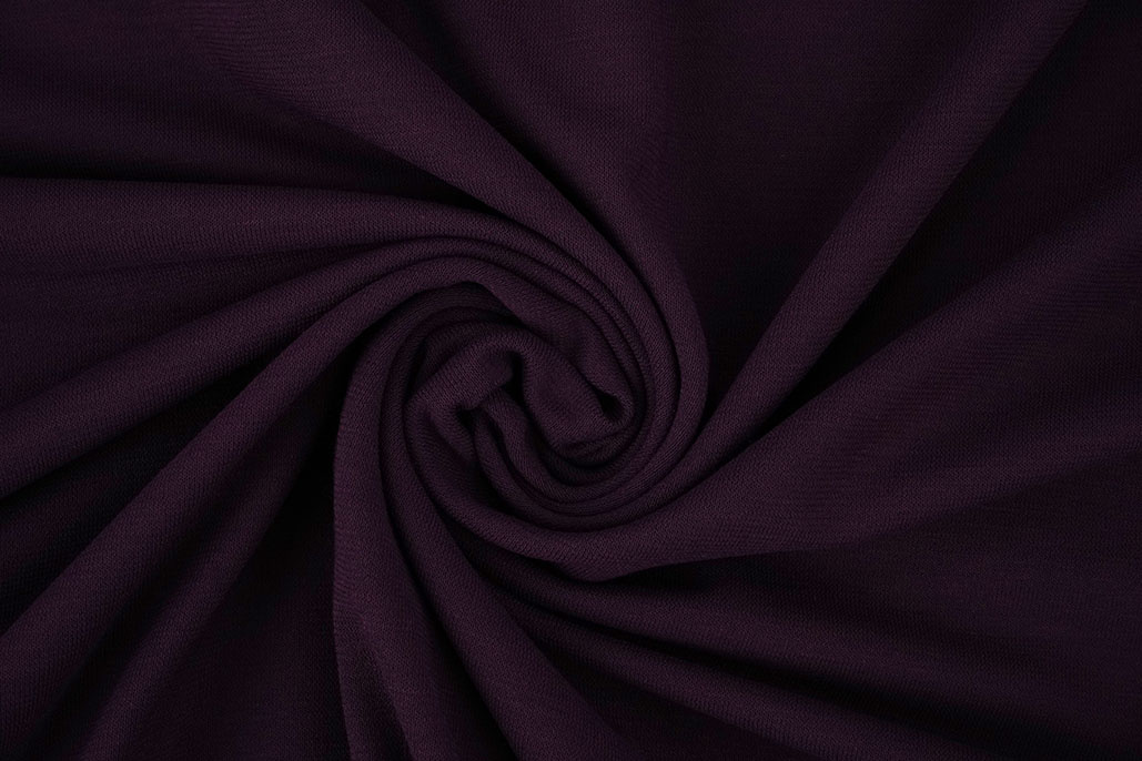Viscose Jersey Aubergine Lila
