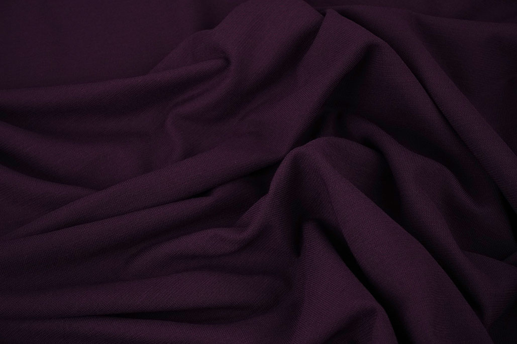 Viscose Jersey Aubergine Purple