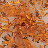 Mesh Geborduurd Pailletten Naomi Oranje