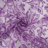 Mesh Embroidered Sequins Naomi Lilac Purple
