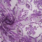Mesh Embroidered Sequins Naomi Lilac Purple