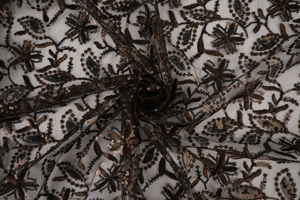 Mesh Embroidered Sequins Naomi Brown