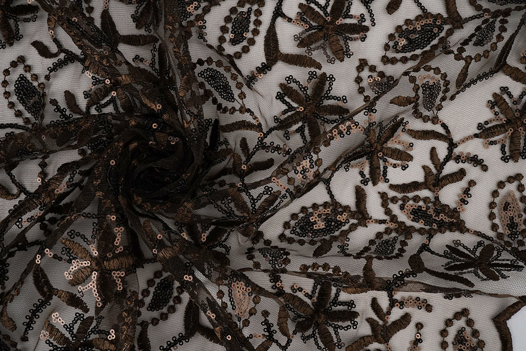 Mesh Embroidered Sequins Naomi Brown