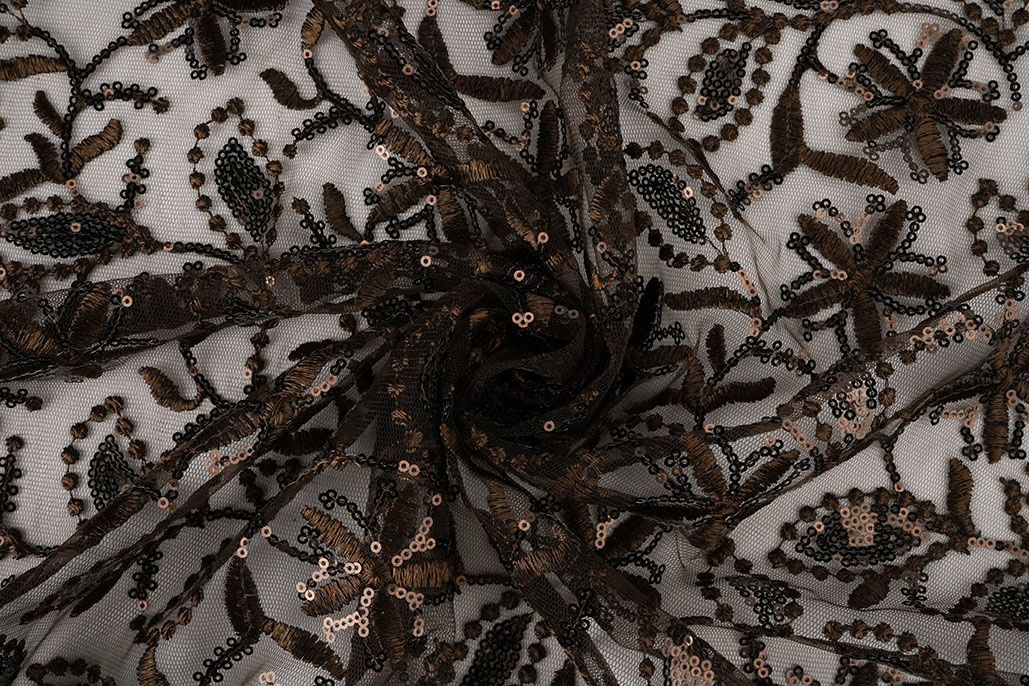 Mesh Embroidered Sequins Naomi Brown