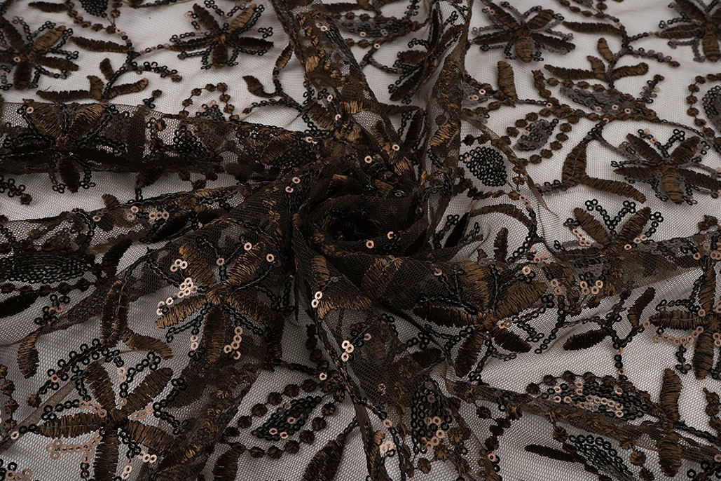 Mesh Embroidered Sequins Naomi Brown