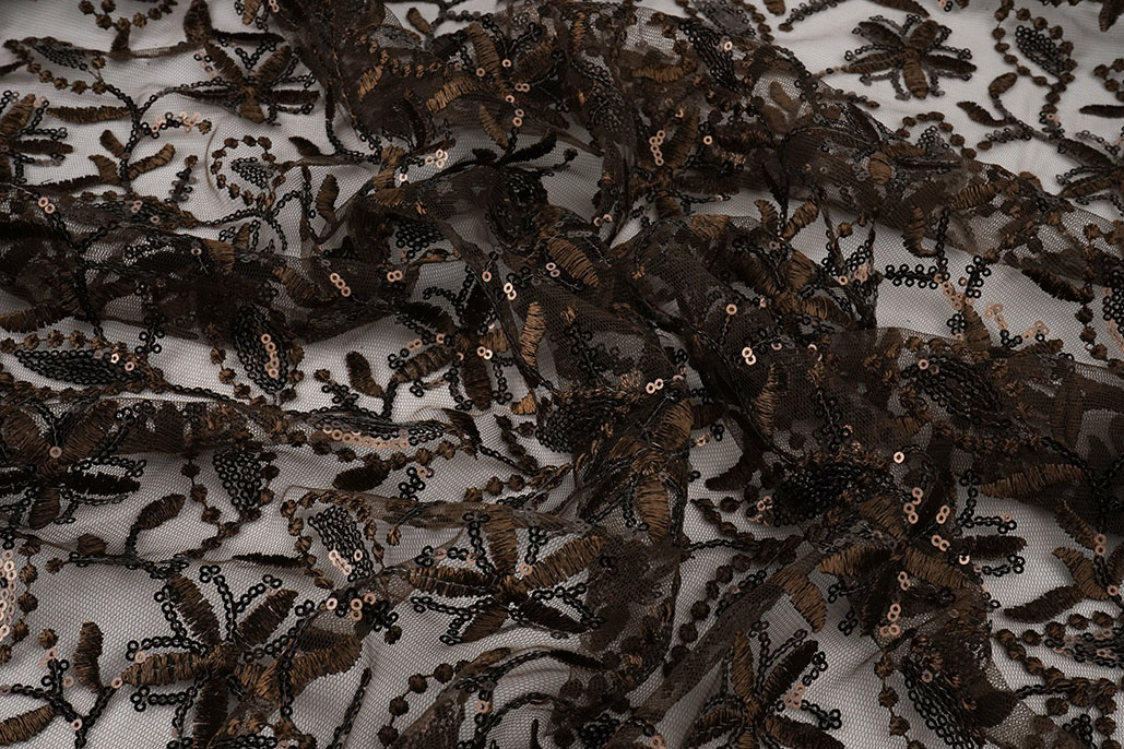 Mesh Embroidered Sequins Naomi Brown