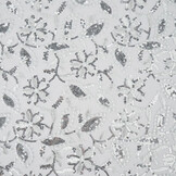 Mesh Geborduurd Pailletten Naomi Wit