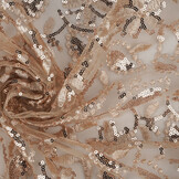 Mesh Embroidered Sequins Naomi Beige