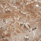 Mesh Embroidered Sequins Naomi Beige
