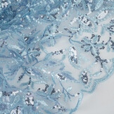 Mesh Embroidered Sequins Naomi Light Jeans Blue