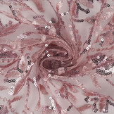 Mesh Embroidered Sequins Naomi Powder Pink