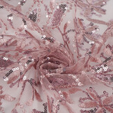 Mesh Embroidered Sequins Naomi Powder Pink