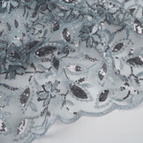 Mesh Embroidered Sequins Naomi Grey