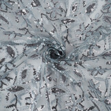 Mesh Geborduurd Pailletten Naomi Grijs