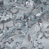 Mesh Embroidered Sequins Naomi Grey