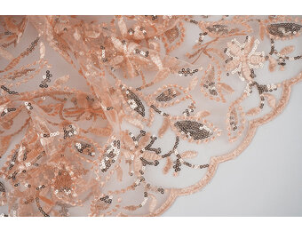 Mesh Embroidered Sequins Naomi Salmon