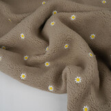 Curly Teddy Embroidered Camilla Taupe