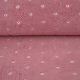 Teddystoff Bestickt Blumen Camilla Rosa