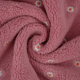 Teddystoff Bestickt Blumen Camilla Rosa