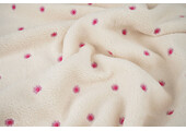 Curly Teddy Embroidered Camilla Creme