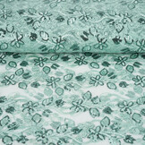 Mesh Geborduurd Pailletten Melissa Licht Oud Groen