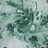 Mesh Embroidered Sequins Melissa Light Old Green