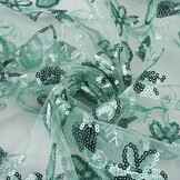 Mesh Embroidered Sequins Melissa Light Old Green