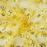 Mesh Embroidered Sequins Melissa Yellow