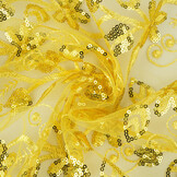 Mesh Embroidered Sequins Melissa Yellow