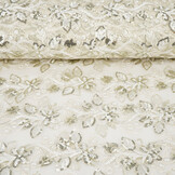 Mesh Geborduurd Pailletten Melissa Off-White