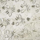 Mesh Geborduurd Pailletten Melissa Off-White