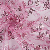 Mesh Embroidered Sequins Melissa Dark Old Pink