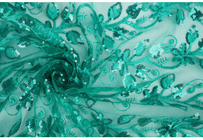 Mesh Embroidered Sequins Melissa Light Sea Green