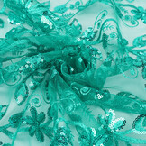 Mesh Embroidered Sequins Melissa Light Sea Green