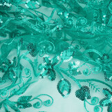 Mesh Embroidered Sequins Melissa Light Sea Green
