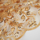 Netz Bestickt Pailletten Melissa Gold