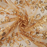 Netz Bestickt Pailletten Melissa Gold